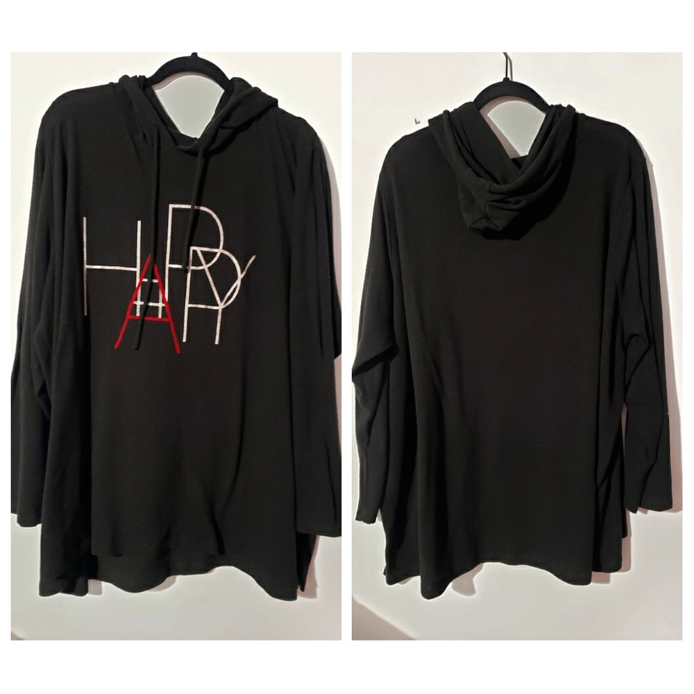 Avenue Pullover Hoodie with HAPPY Size 26/28